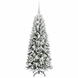 Sapin de Noël artificiel avec 150 LED avec support Blanc 120 cm 542098542098