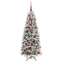 Sapin de Noël artificiel avec 150 LED avec support Blanc 120 cm 542099542099