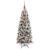 Sapin de Noël artificiel avec 150 LED avec support Blanc 120 cm 542099542099