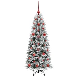 Sapin de Noël artificiel avec 150 LED avec support Blanc 120 cm 542099542099