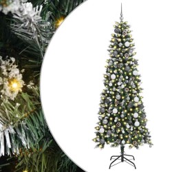 Sapin de Noël artificiel Vert 210 cm PVC, plastique et acier 542102542102