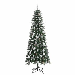 Sapin de Noël artificiel Vert 210 cm PVC, plastique et acier 542102542102