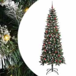 Sapin de Noël artificiel Vert 210 cm PVC, plastique et acier 542103542103