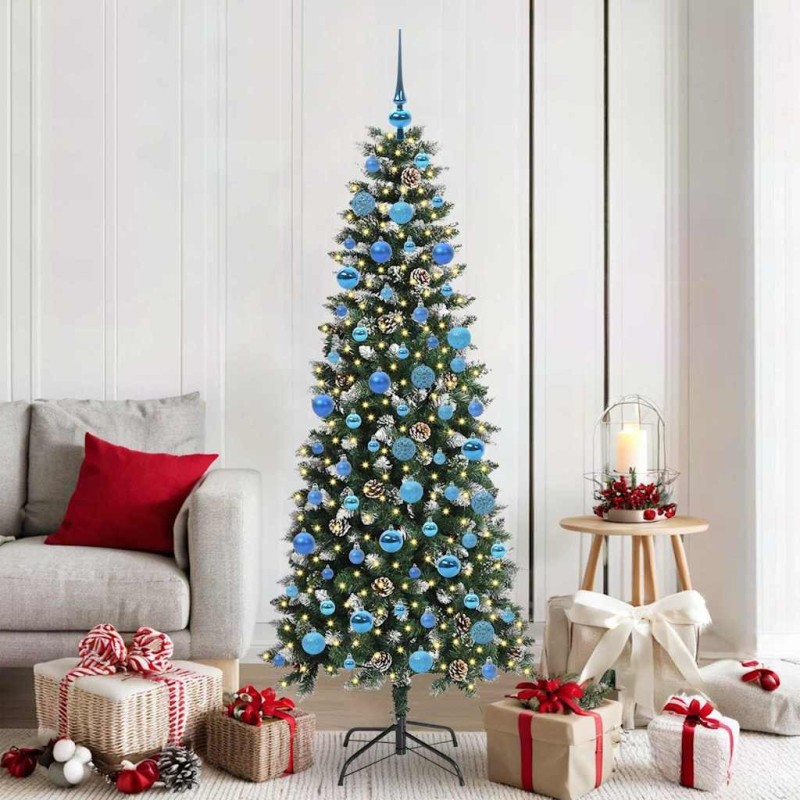 Sapin de Noël artificiel Vert 180 cm PVC, plastique et acier 542104542104