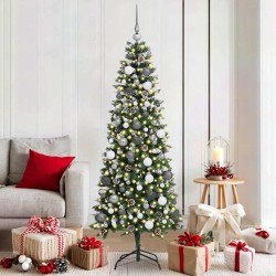 Sapin de Noël artificiel Vert 180 cm PVC, plastique et acier 542106542106