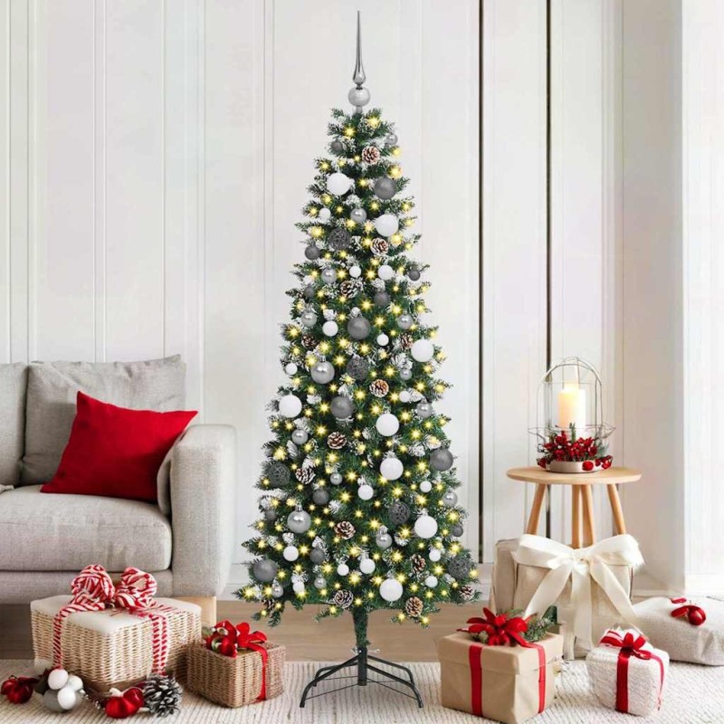 Sapin de Noël artificiel Vert 180 cm PVC, plastique et acier 542106542106