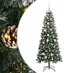 Sapin de Noël artificiel Vert 150 cm PVC, plastique et acier 542107542107