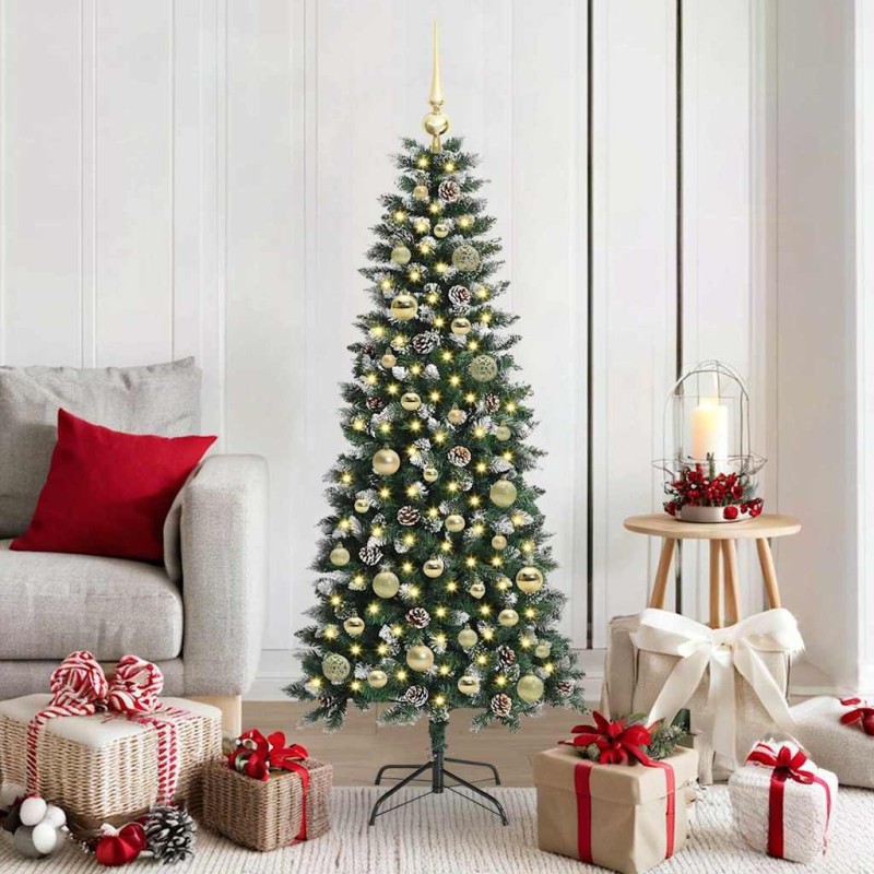 Sapin de Noël artificiel Vert 150 cm PVC, plastique et acier 542108542108