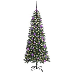 Sapin de Noël artificiel Vert 150 cm PVC, plastique et acier 542110542110