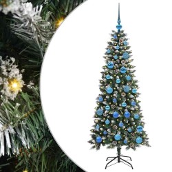 Sapin de Noël artificiel Vert 150 cm PVC, plastique et acier 542111542111
