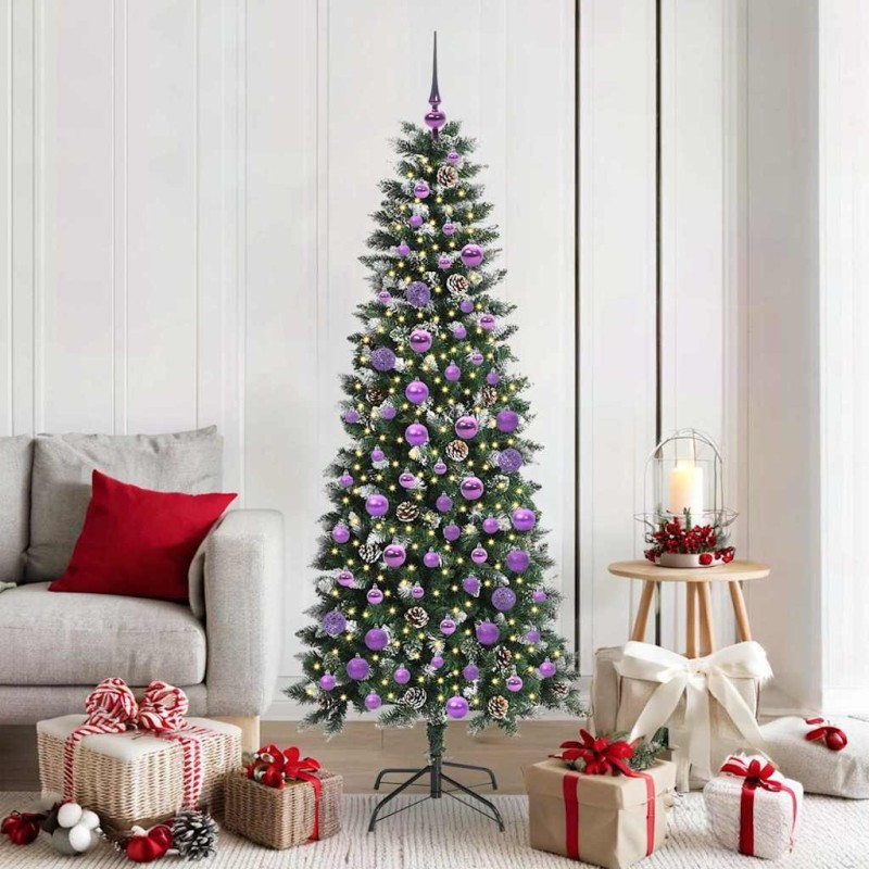 Sapin de Noël artificiel Vert 180 cm PVC, plastique et acier 542112542112