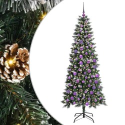 Sapin de Noël artificiel Vert 180 cm PVC, plastique et acier 542112542112