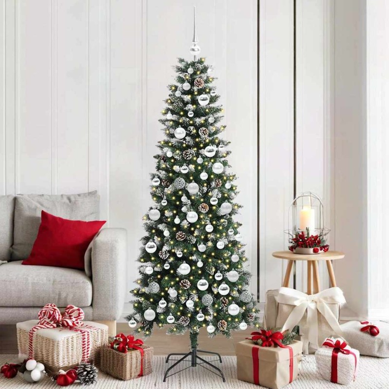 Sapin de Noël artificiel Vert 180 cm PVC, plastique et acier 542113542113