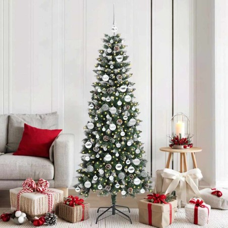 Sapin de Noël artificiel Vert 180 cm PVC, plastique et acier 542113542113