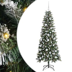Sapin de Noël artificiel Vert 180 cm PVC, plastique et acier 542113542113