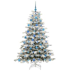 Sapin de Noël Artificiel à Branches Articulées Blanc 180 cm 542115542115