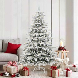 Sapin de Noël Artificiel à Branches Articulées Blanc 180 cm 542117542117