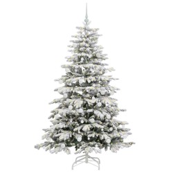Sapin de Noël Artificiel à Branches Articulées Blanc 180 cm 542117542117