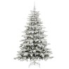 Sapin de Noël Artificiel à Branches Articulées Blanc 180 cm 542117542117