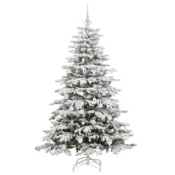 Sapin de Noël Artificiel à Branches Articulées Blanc 180 cm 542117542117