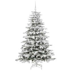 Sapin de Noël Artificiel à Branches Articulées Blanc 180 cm 542118542118