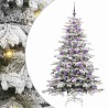 Sapin de Noël Artificiel à Branches Articulées Blanc 180 cm 542119542119