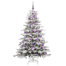 Sapin de Noël Artificiel à Branches Articulées Blanc 180 cm 542119542119