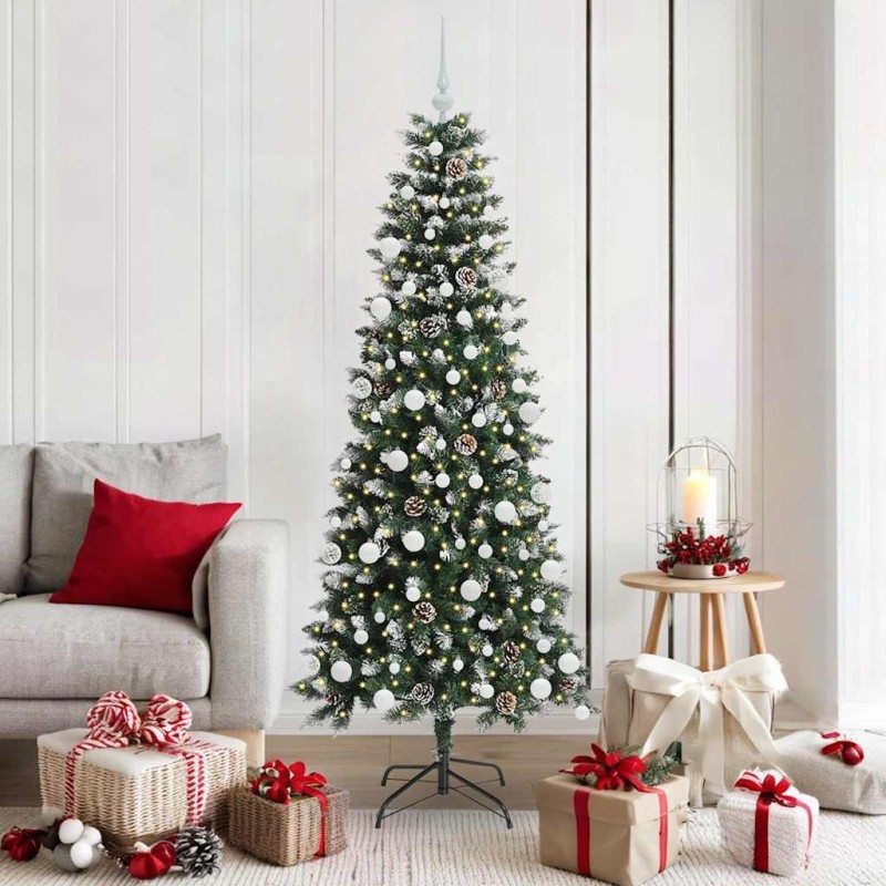 Sapin de Noël artificiel Vert 180 cm PVC, plastique et acier 542121542121