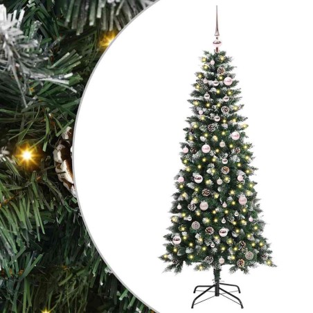 Sapin de Noël artificiel Vert 150 cm PVC, plastique et acier 542125542125
