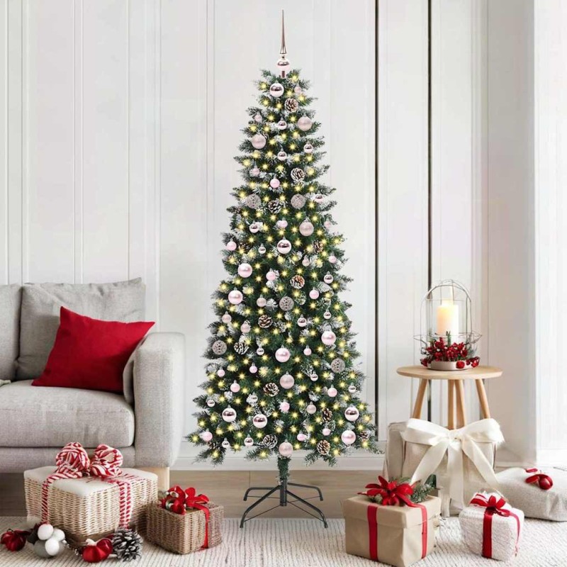 Sapin de Noël artificiel Vert 180 cm PVC, plastique et acier 542126542126