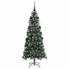 Sapin de Noël artificiel Vert 150 cm PVC, plastique et acier 542128542128