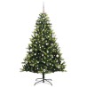 Arbre de Noël artificiel à charnières 150 LED Vert 150 cm 542129542129