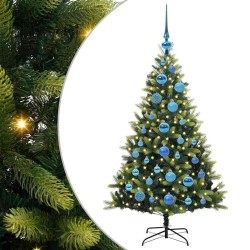 Arbre de Noël artificiel à charnières 150 LED Vert 120 cm 542131542131