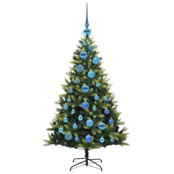 Arbre de Noël artificiel à charnières 150 LED Vert 120 cm 542131542131