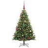 Arbre de Noël artificiel à charnières 150 LED Vert 120 cm 542132542132