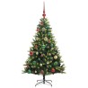 Arbre de Noël artificiel à charnières 150 LED Vert 120 cm 542132542132