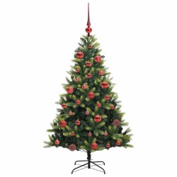 Arbre de Noël artificiel à charnières 150 LED Vert 150 cm 542133542133