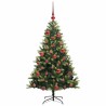 Arbre de Noël artificiel à charnières 150 LED Vert 150 cm 542133542133