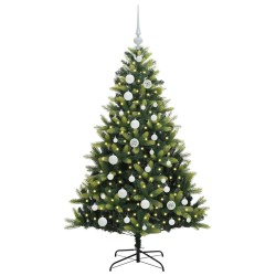 Arbre de Noël artificiel à charnières 150 LED Vert 120 cm 542134542134