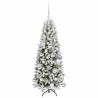 Sapin de Noël artificiel avec 150 LED avec support Blanc 120 cm 542135542135