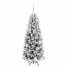 Sapin de Noël artificiel avec 150 LED avec support Blanc 120 cm 542135542135