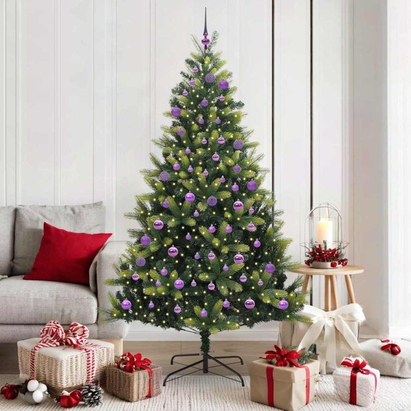 Arbre de Noël artificiel en silicone flexible 300 LEDs 180 cm 542136542136