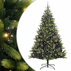 Arbre de Noël artificiel en silicone flexible 300 LEDs 180 cm 542136542136