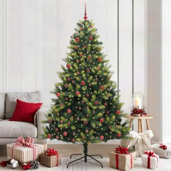 Arbre de Noël artificiel en silicone flexible 300 LEDs 210 cm 542137542137