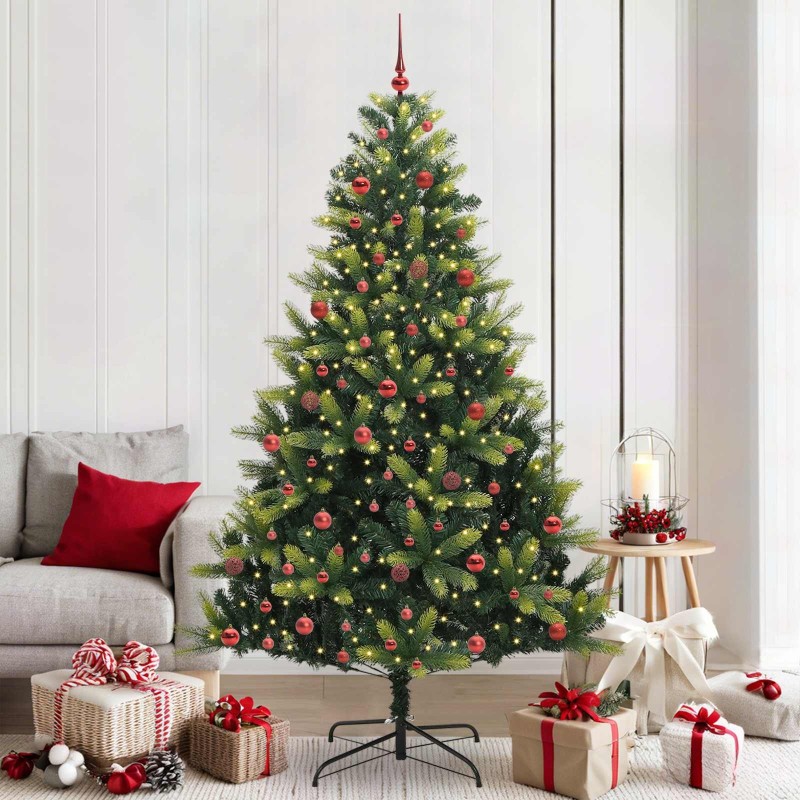 Arbre de Noël artificiel en silicone flexible 300 LEDs 210 cm 542137542137