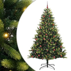 Arbre de Noël artificiel en silicone flexible 300 LEDs 210 cm 542137542137