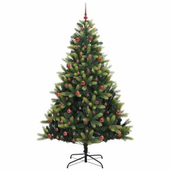 Arbre de Noël artificiel en silicone flexible 300 LEDs 210 cm 542137542137