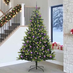 Arbre de Noël artificiel en silicone flexible 300 LEDs 240 cm 542138542138
