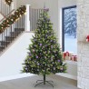 Arbre de Noël artificiel en silicone flexible 300 LEDs 240 cm 542138542138