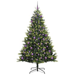 Arbre de Noël artificiel en silicone flexible 300 LEDs 240 cm 542138542138